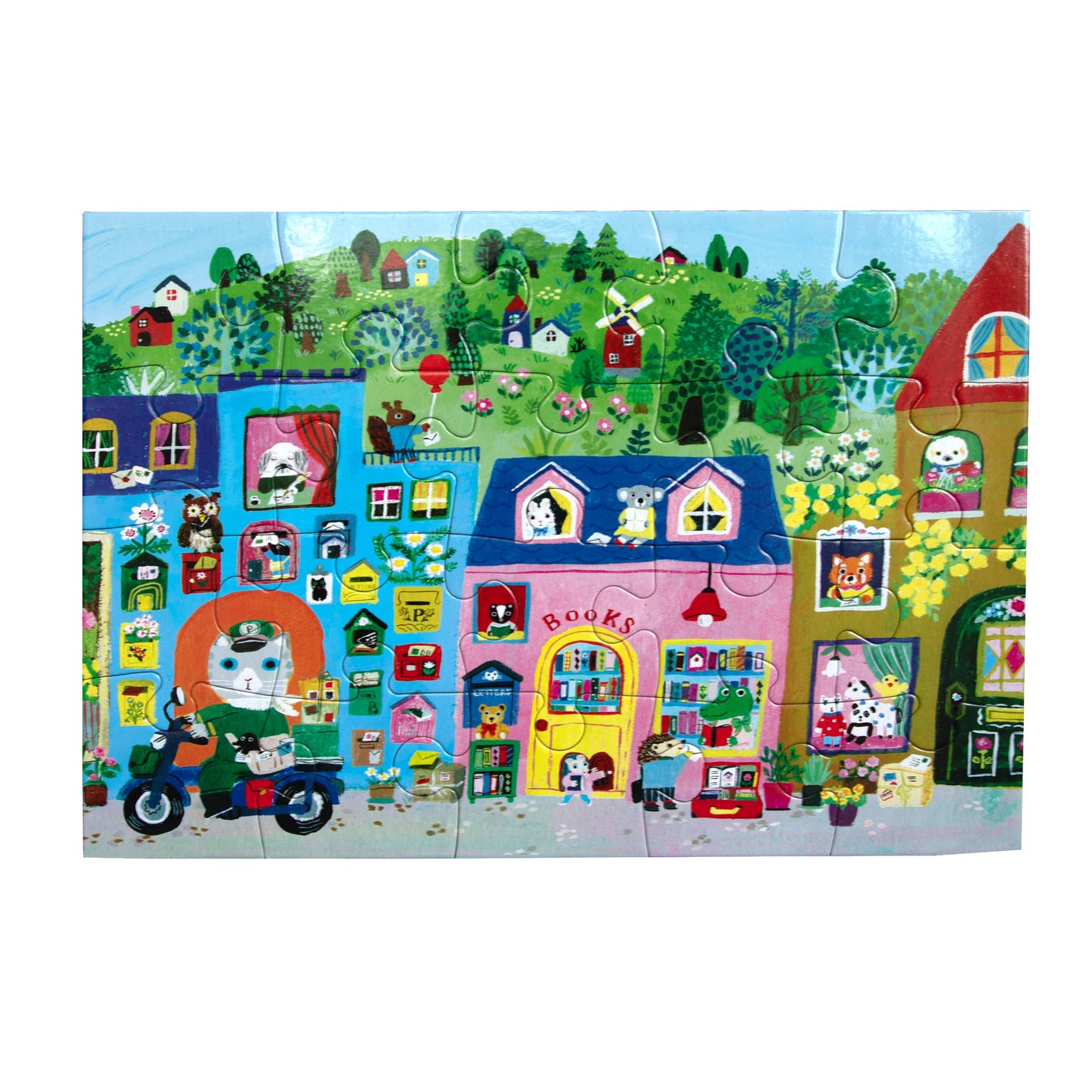 eeBoo - Yumi's Village 20 Piece Puzzle