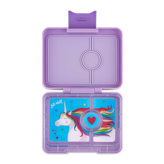 Yumbox - Yumbox Snack - Small Size Bento Lunch Box: Unicorn Lavande Purple