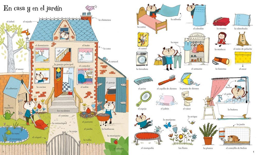HarperCollins - Big Book Of Spanish Words : Usborne