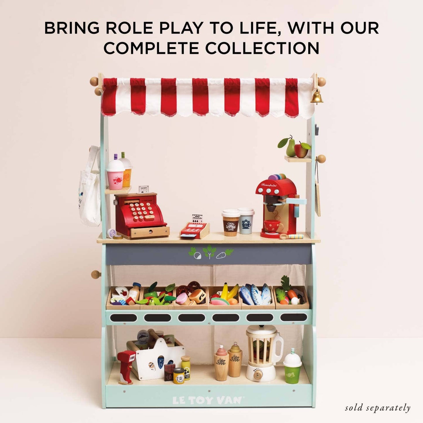 Le Toy Van, Inc. - Orchard Fruits Wooden Market Crate