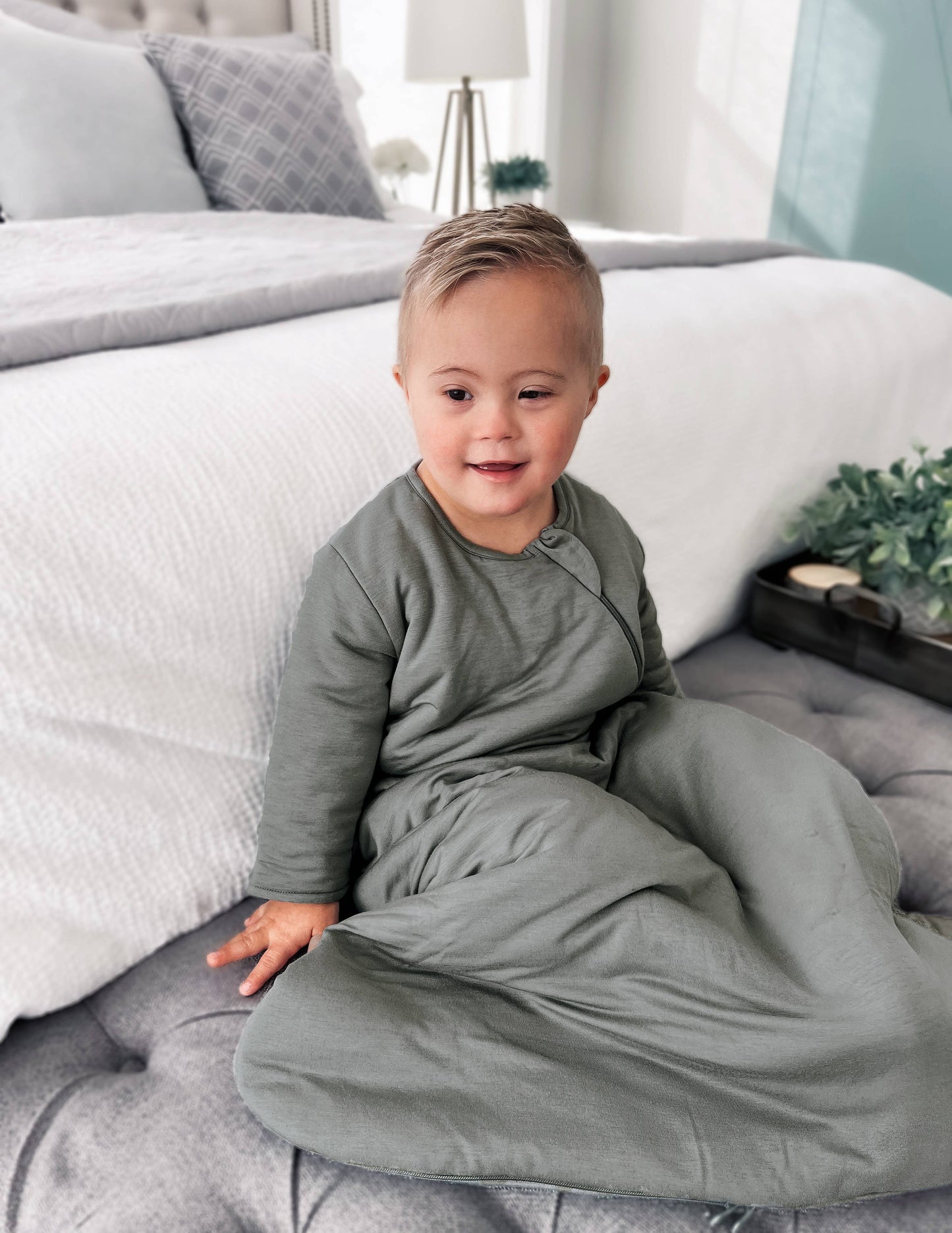 gunamuna - FW24 LONG SLEEVE SLEEP BAG : Goose / 9-18M / 1.0