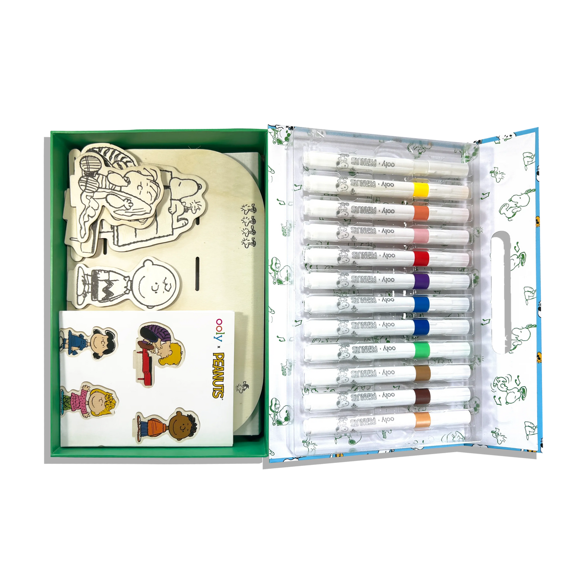 OOLY - OOLY x Peanuts: Color-in' Wooden Scene Kit