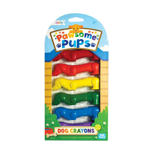 OOLY - Pawsome Pups Dog Crayons - Set of 6