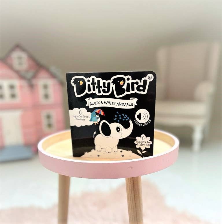 Ditty Bird - Ditty Bird : Black and White Sound book - New born