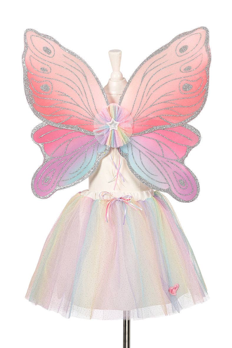 Speedy Monkey - Carlina Fairy Costume–Skirt and Wings Set (multicolor) - Role-Play for Children-sz 3-5 yrs