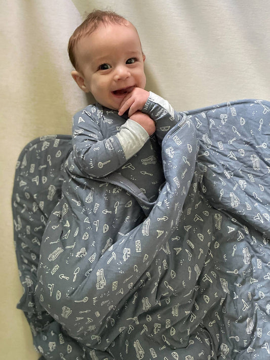 gunamuna - CLOUD BLANKET : Construction / Toddler / 1.0