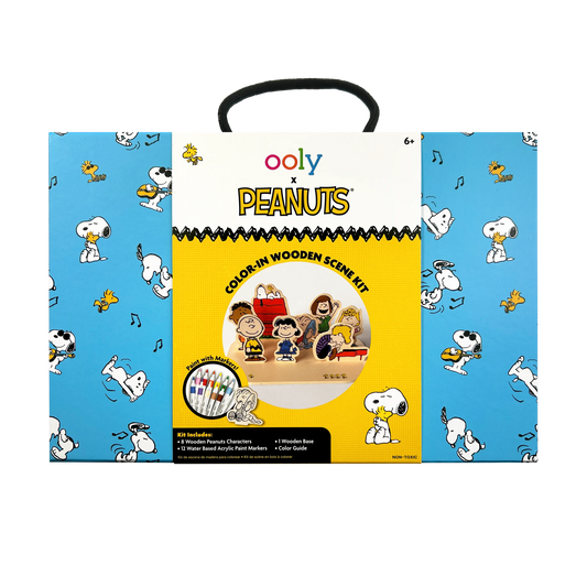 OOLY - OOLY x Peanuts: Color-in' Wooden Scene Kit