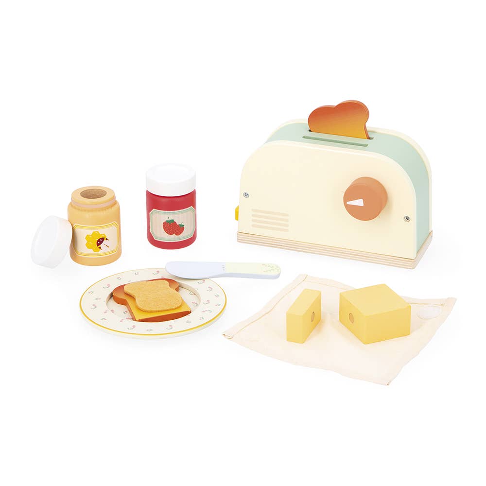 Janod - Cottage Chic Toaster Breakfast Set