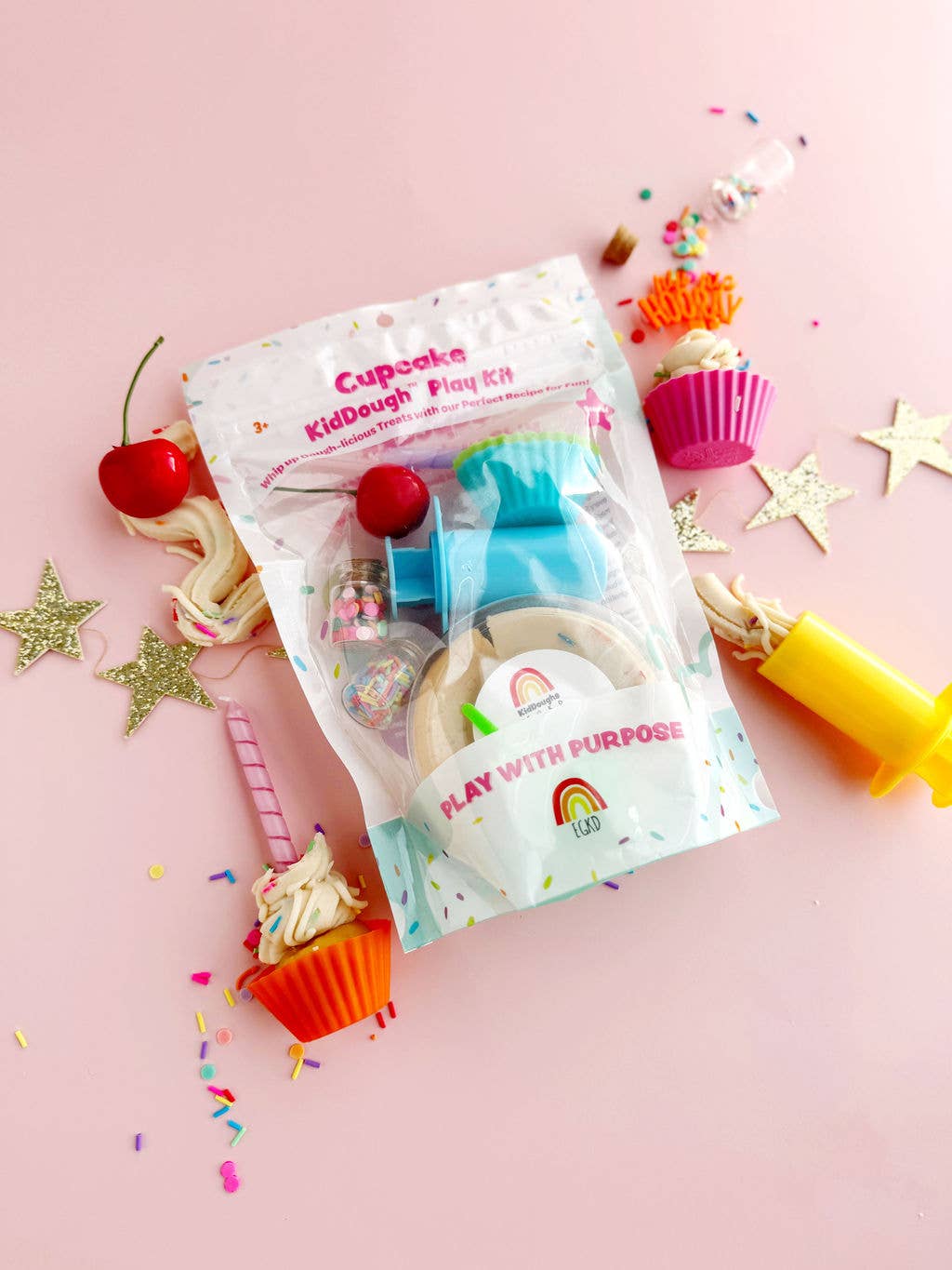 Earth Grown KidDoughs (KidDoughs by EGKD) - Cupcake KidDough Play Kit