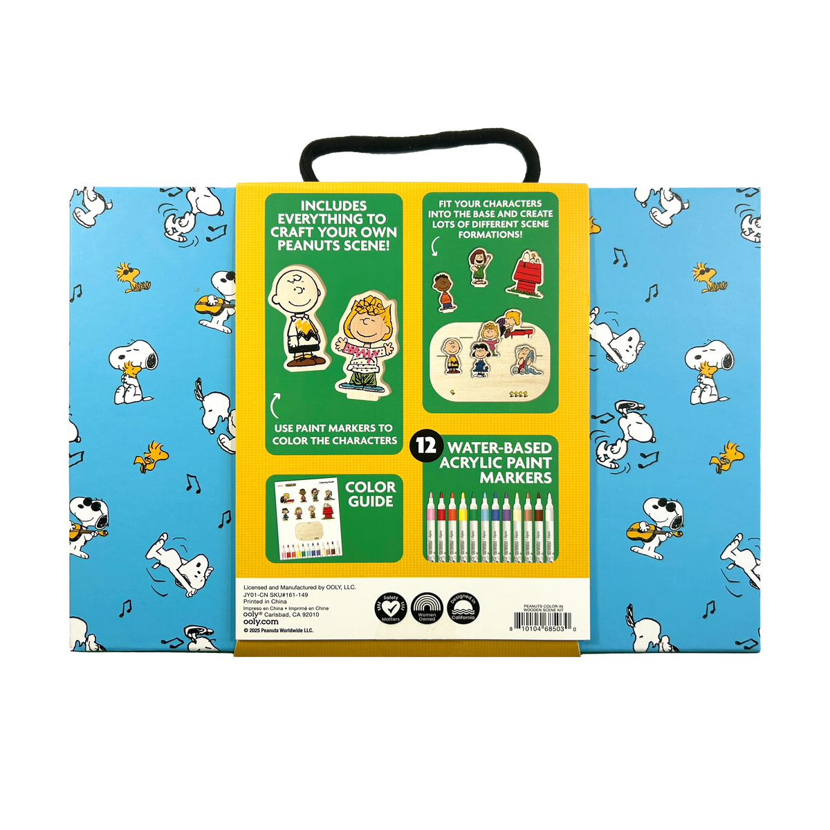 OOLY - OOLY x Peanuts: Color-in' Wooden Scene Kit