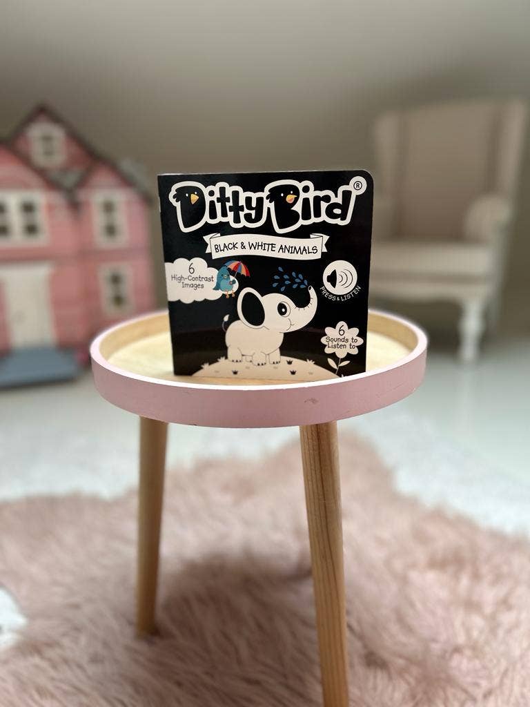 Ditty Bird - Ditty Bird : Black and White Sound book - New born