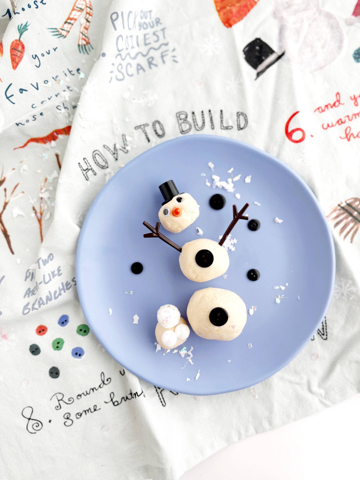 Earth Grown KidDoughs (KidDoughs by EGKD) - Snowman Mini Dough-To-Go