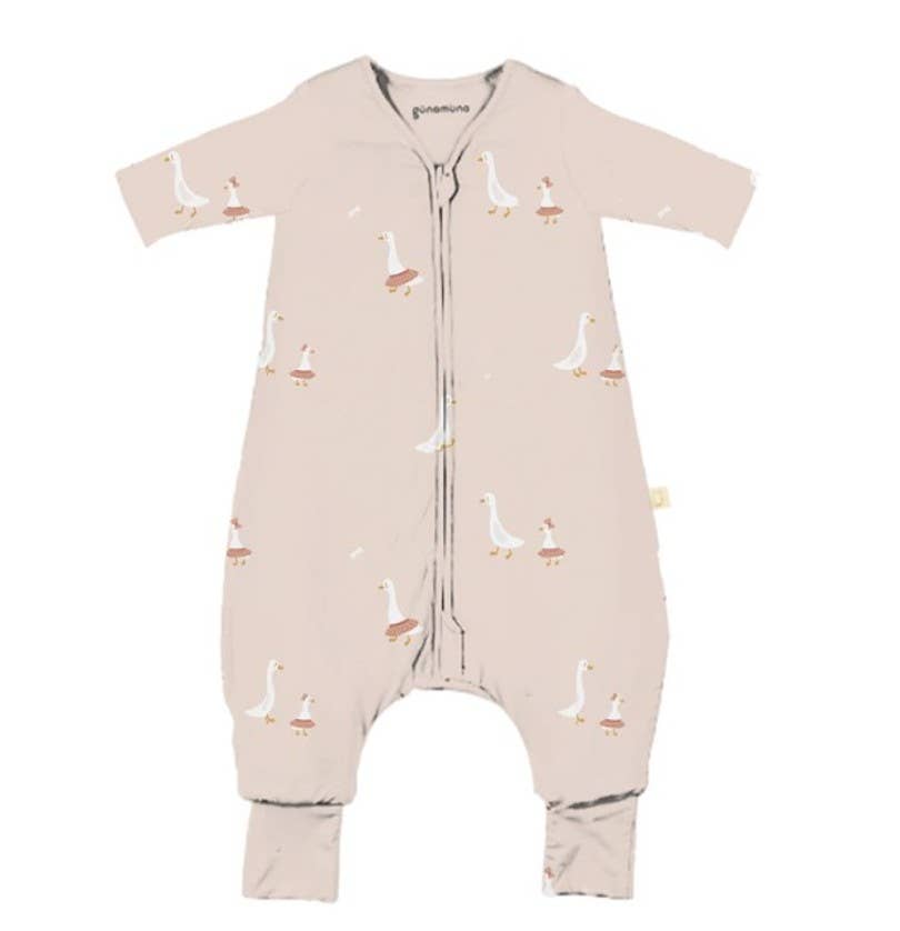 gunamuna - SS26 LONG SLEEVE FOOTIE SLEEP BAG : Girl dog / 18-36M / 0.5