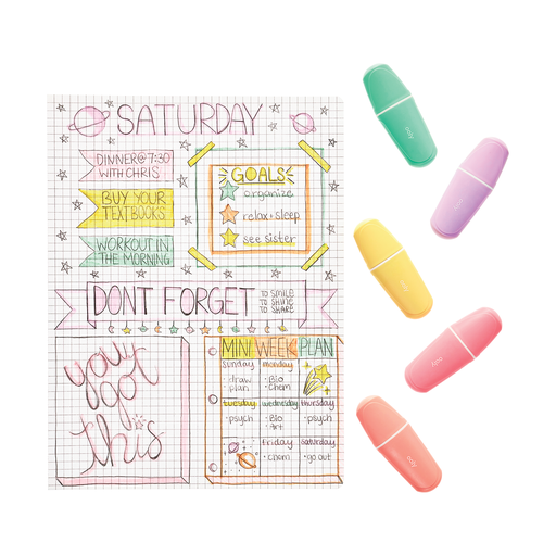 OOLY - Le Bonbon Patisserie: Pastel Highlighters (Set of 5)