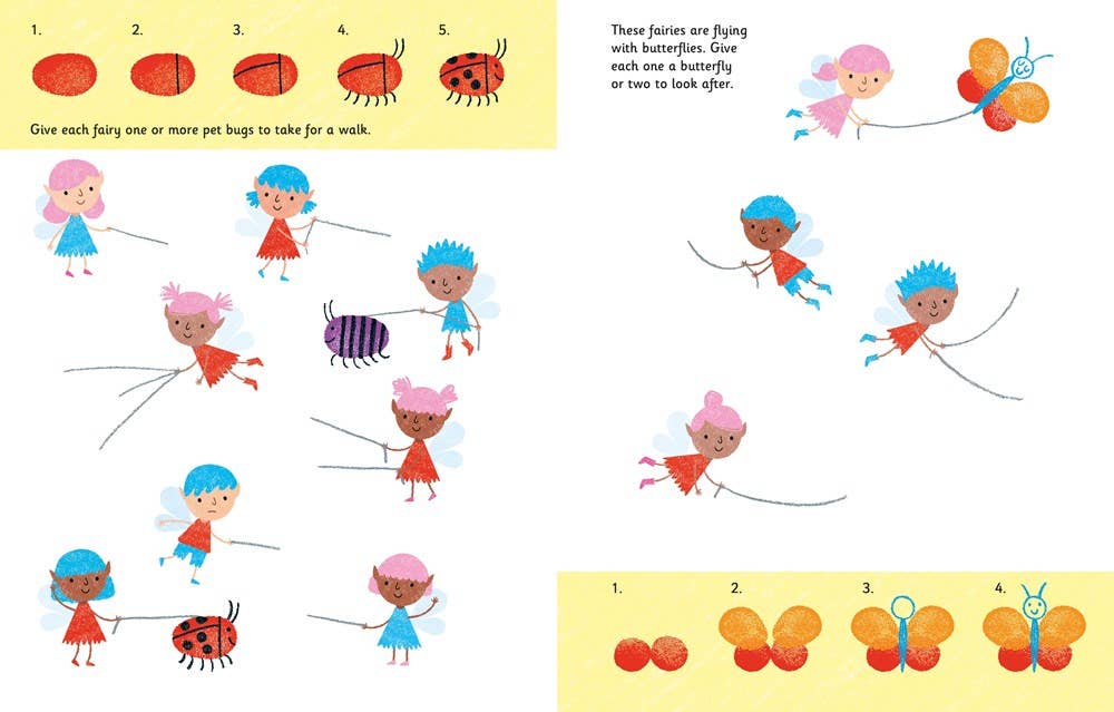 HarperCollins - Fingerprint Activities Unicorns And Fairies : Usborne