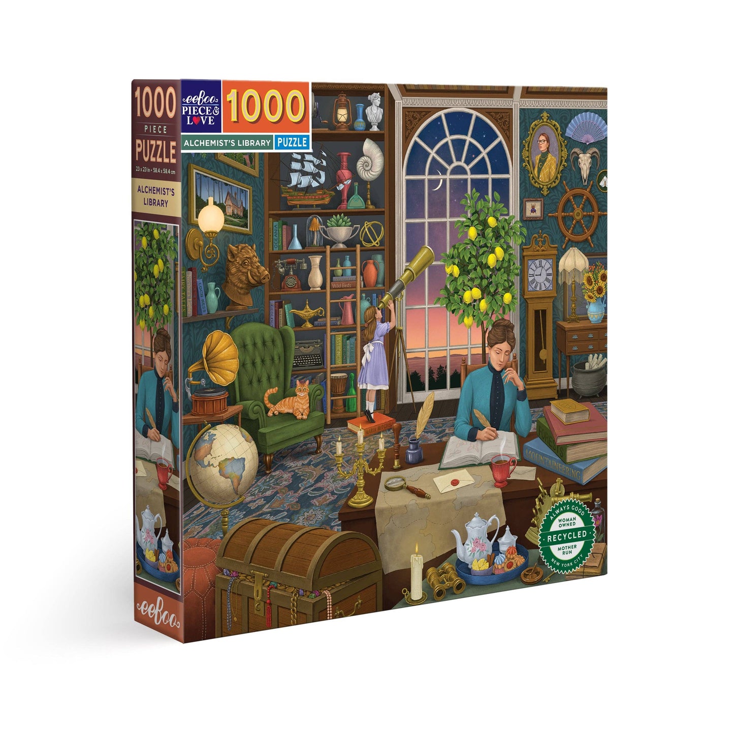 eeBoo - Alchemist's Library 1000 Piece Square Puzzle