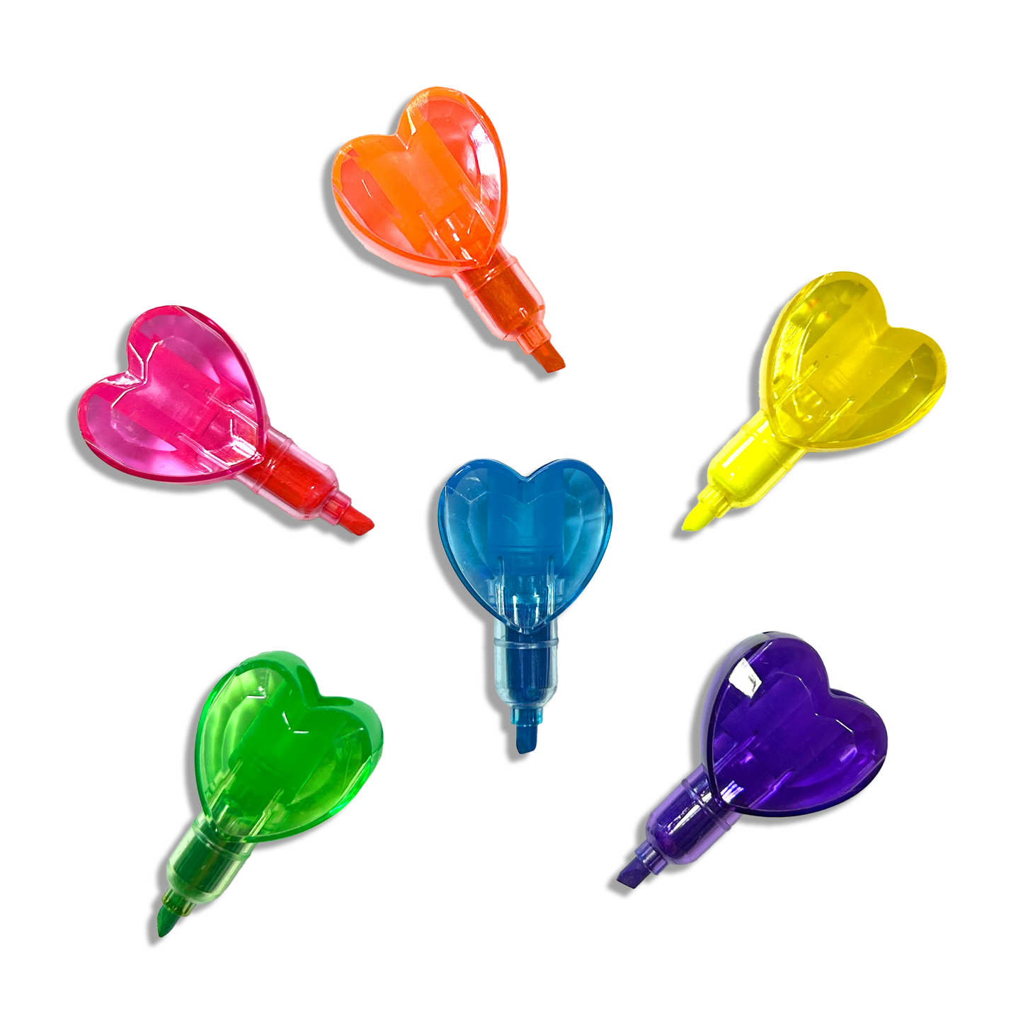 OOLY - Heart Stacks: Stacking Highlighters (Display of 16 Sticks)