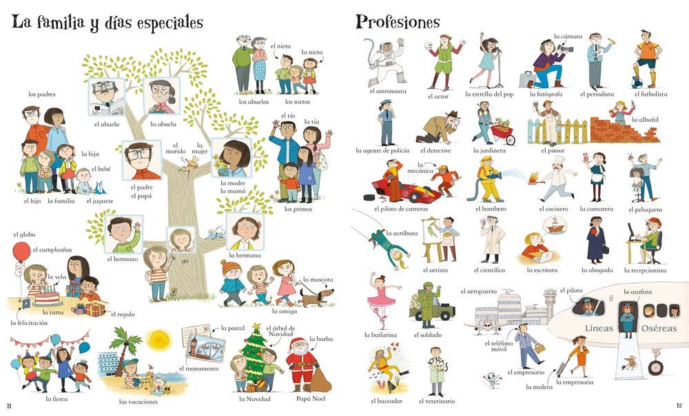 HarperCollins - Big Book Of Spanish Words : Usborne