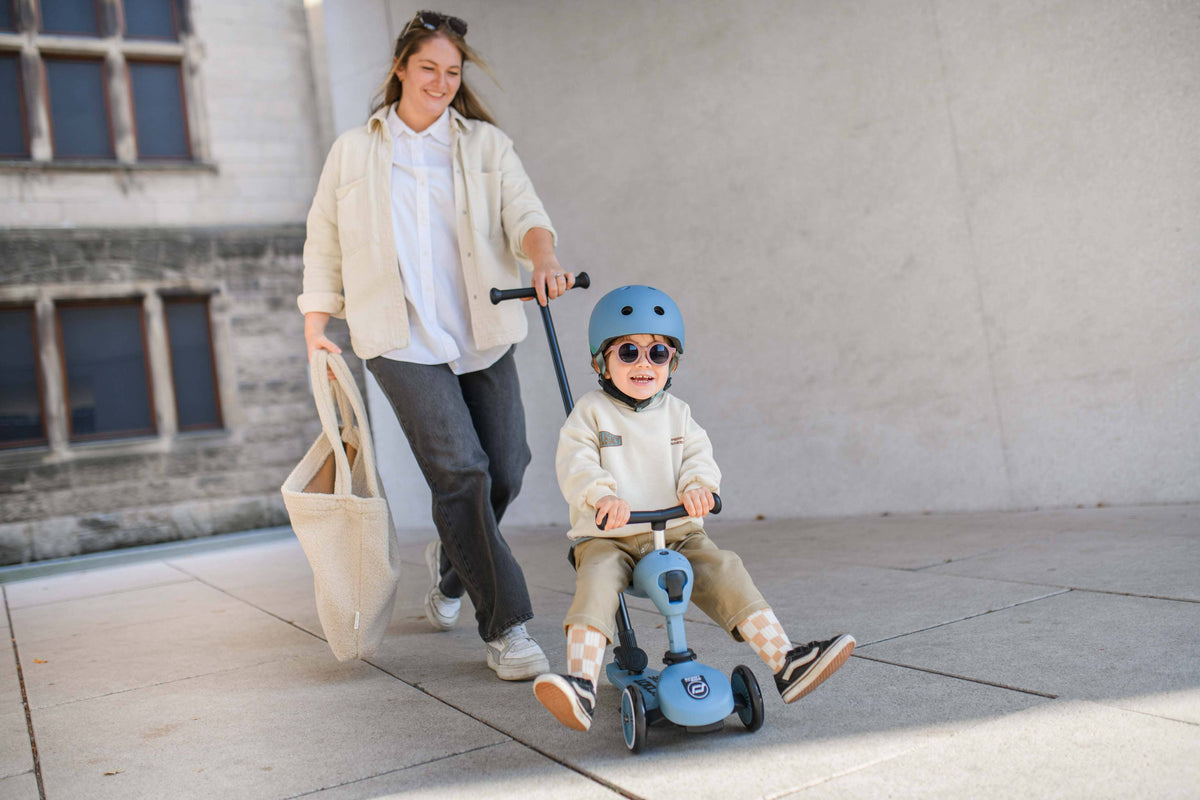 Scoot & Ride - HighwayKick 1 Push & Go Scooter and Ride On Toy: Ash