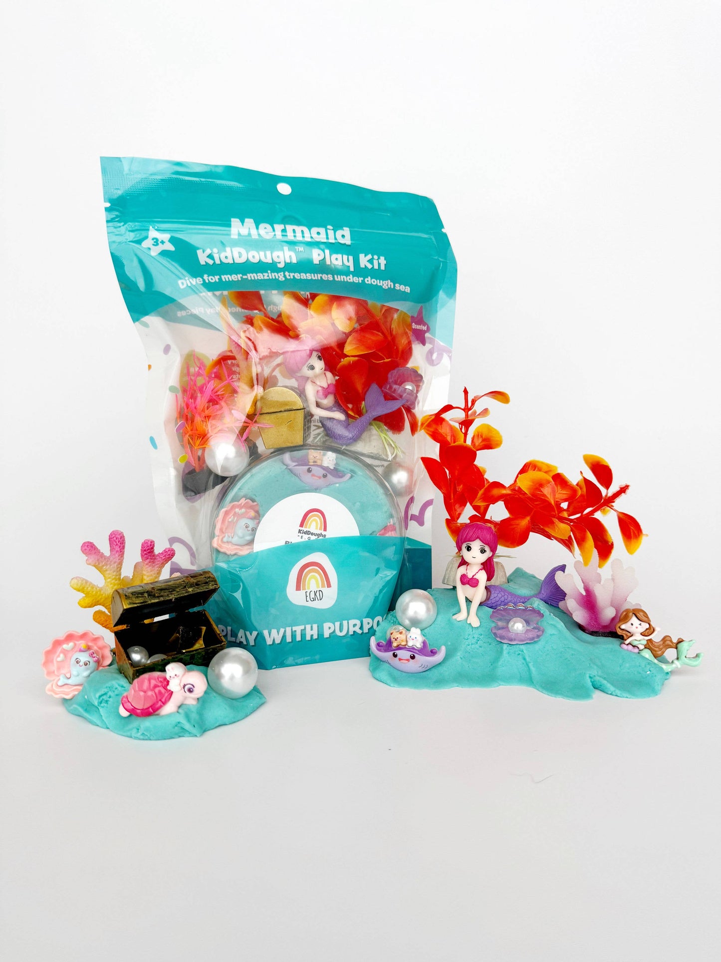 Earth Grown KidDoughs (KidDoughs by EGKD) - Mermaid KidDough Play Kit