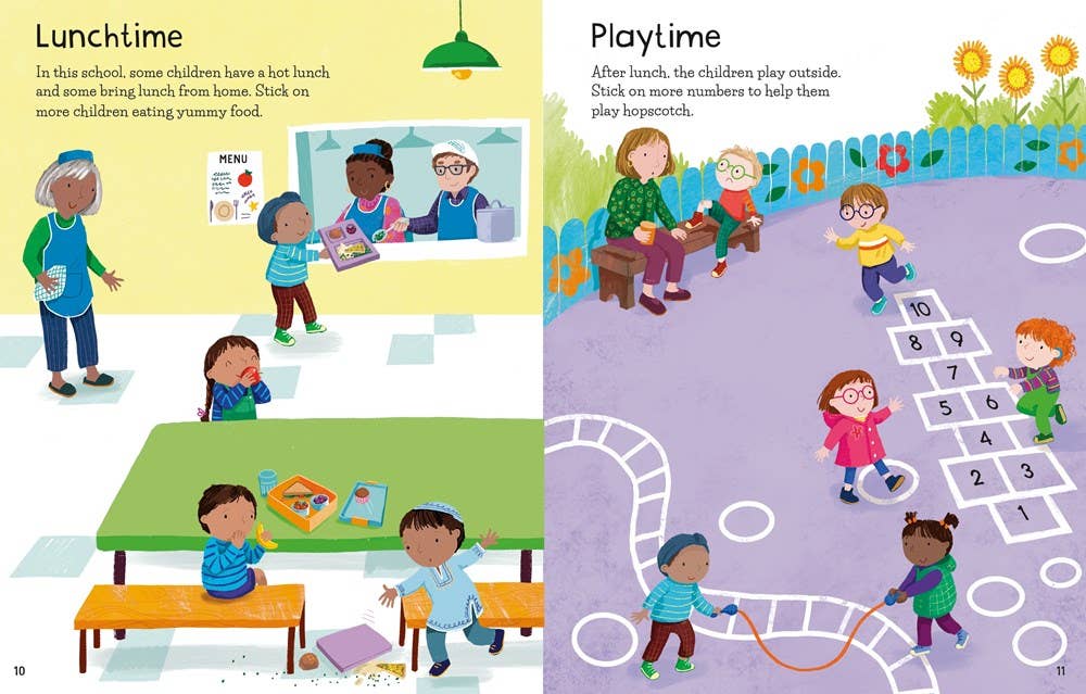 HarperCollins - First Sticker Book Starting Kindergarten : Usborne