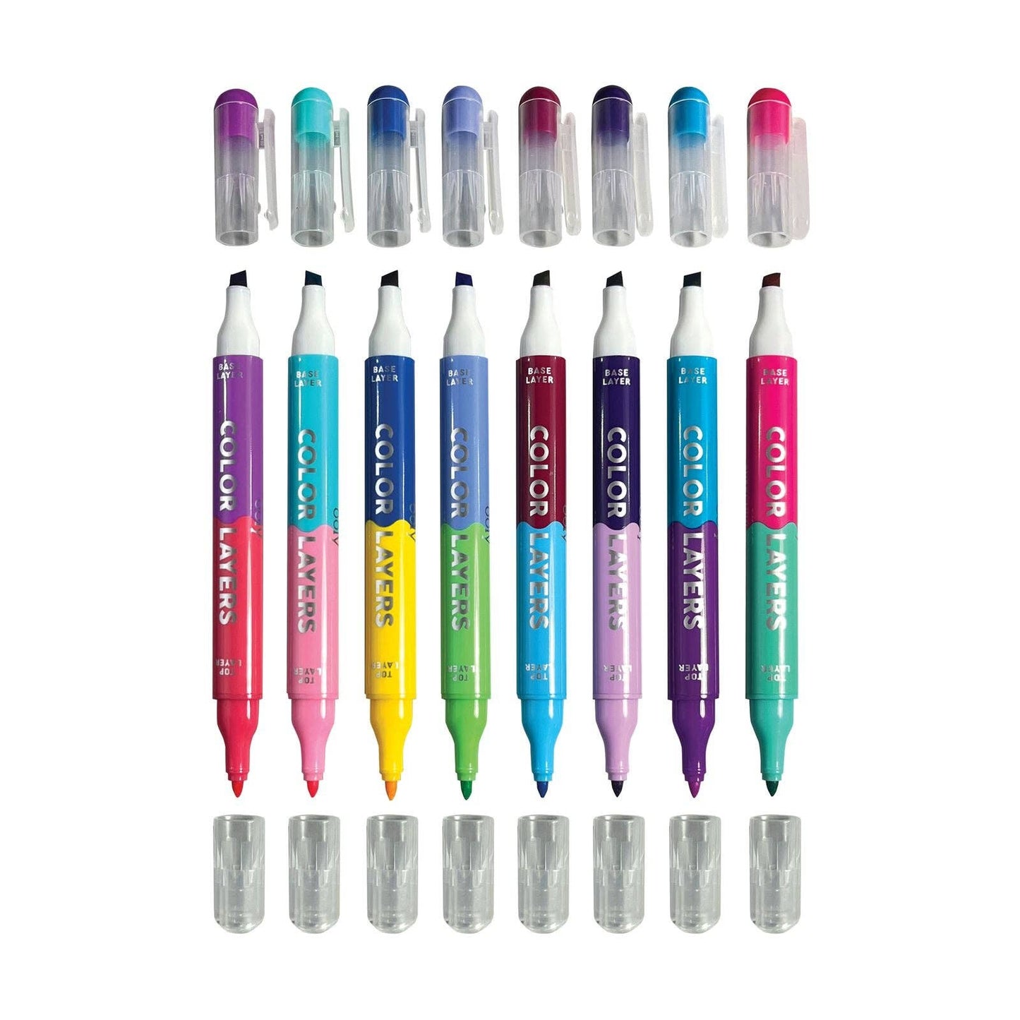 OOLY - Color Layers Double-Ended Layering Markers- Set of 8