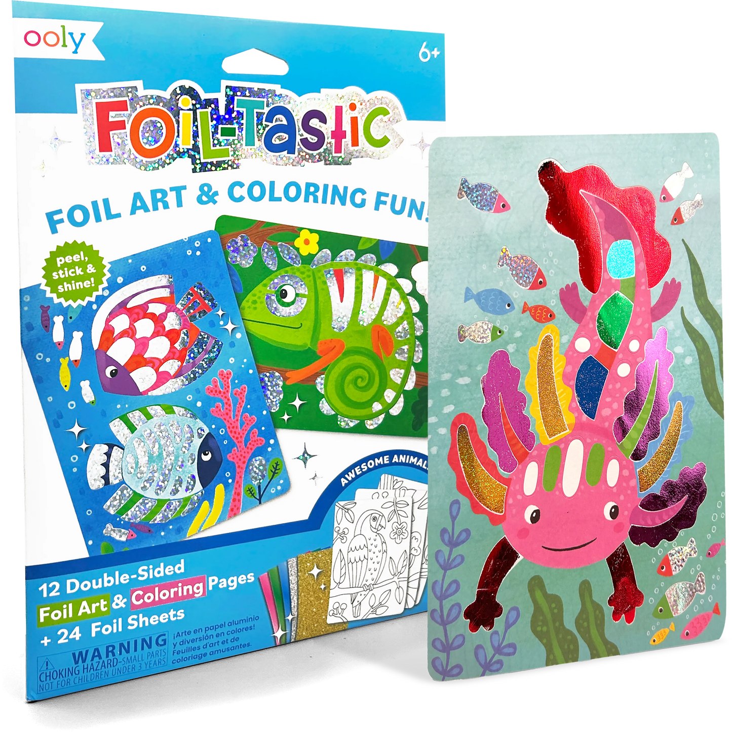 OOLY - Foil-tastic Foil Art Kit: Awesome Animals