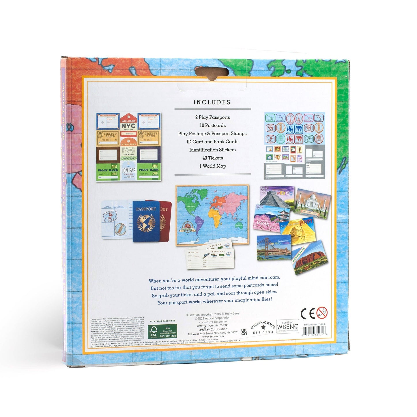 eeBoo - World Traveler Pretend Play