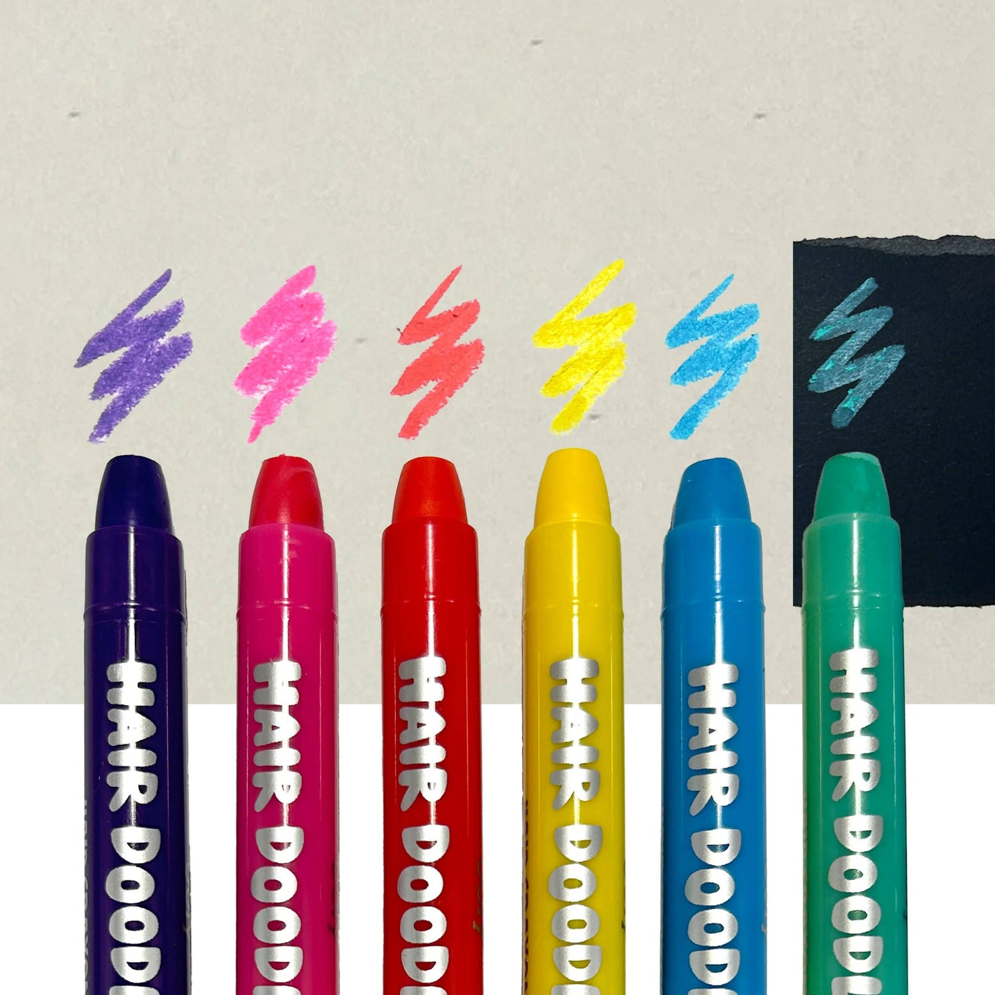 OOLY - Hair Doodlers Hair Crayons - Set of 6 Colors