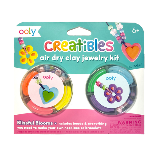 OOLY - Creatibles: Air Dry Clay Jewelry Kit - Blissful Blooms (Set