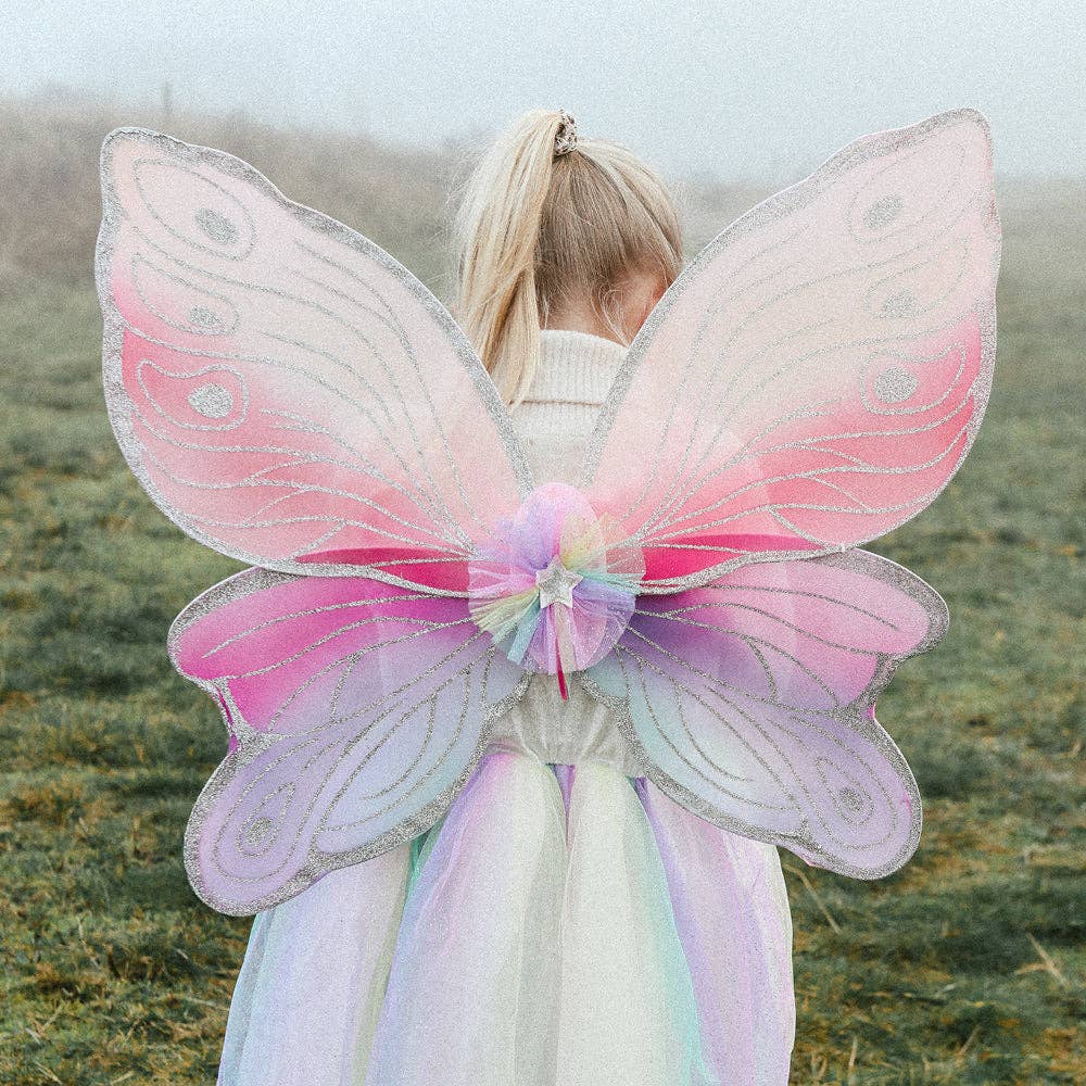 Speedy Monkey - Carlina Fairy Costume–Skirt and Wings Set (multicolor) - Role-Play for Children-sz 3-5 yrs
