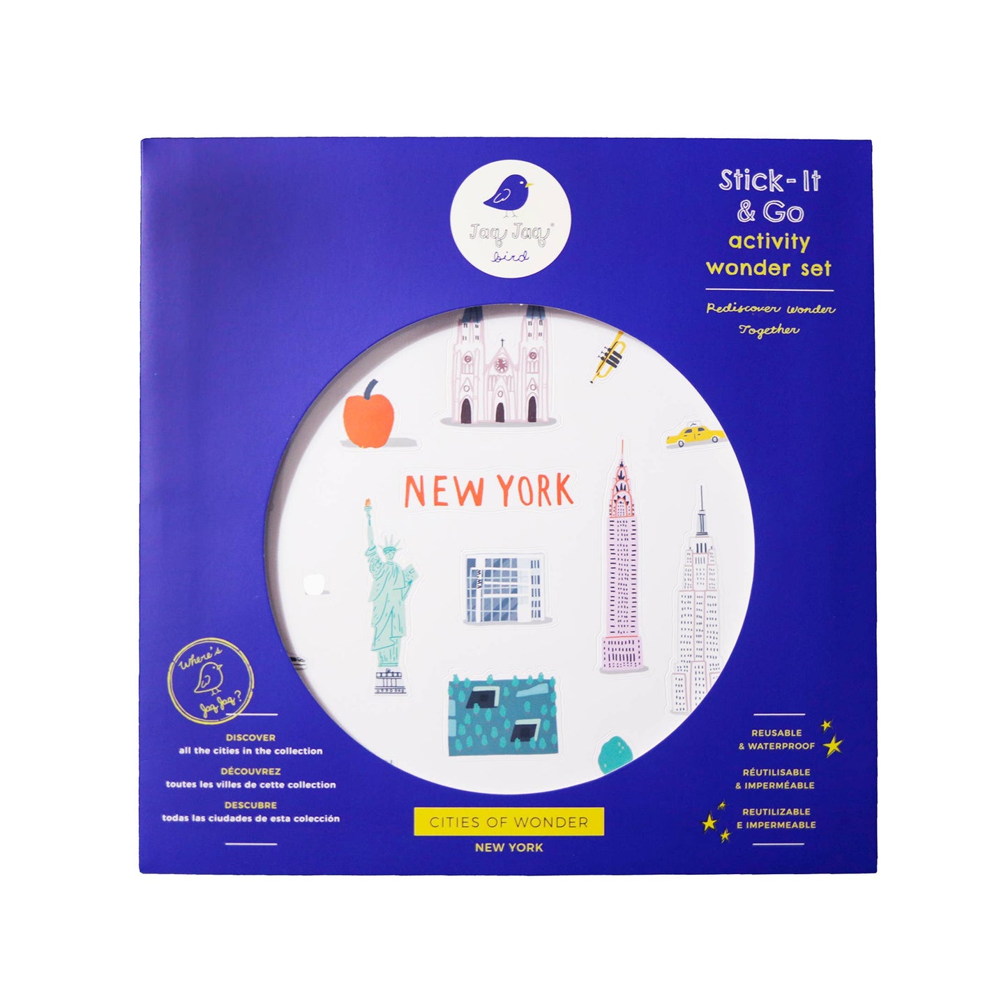 Jaq Jaq Bird - Cities of Wonder Sticker Activity Set - New York