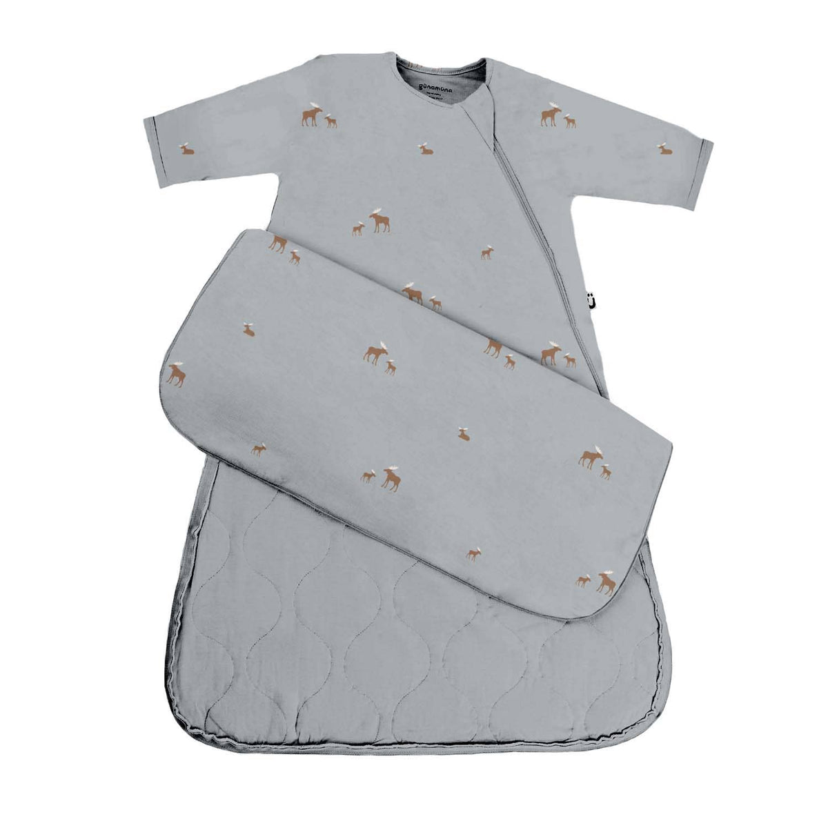 gunamuna - FW26 Long Sleeve Sleep Sack 1.0: Football goose / 24-36m