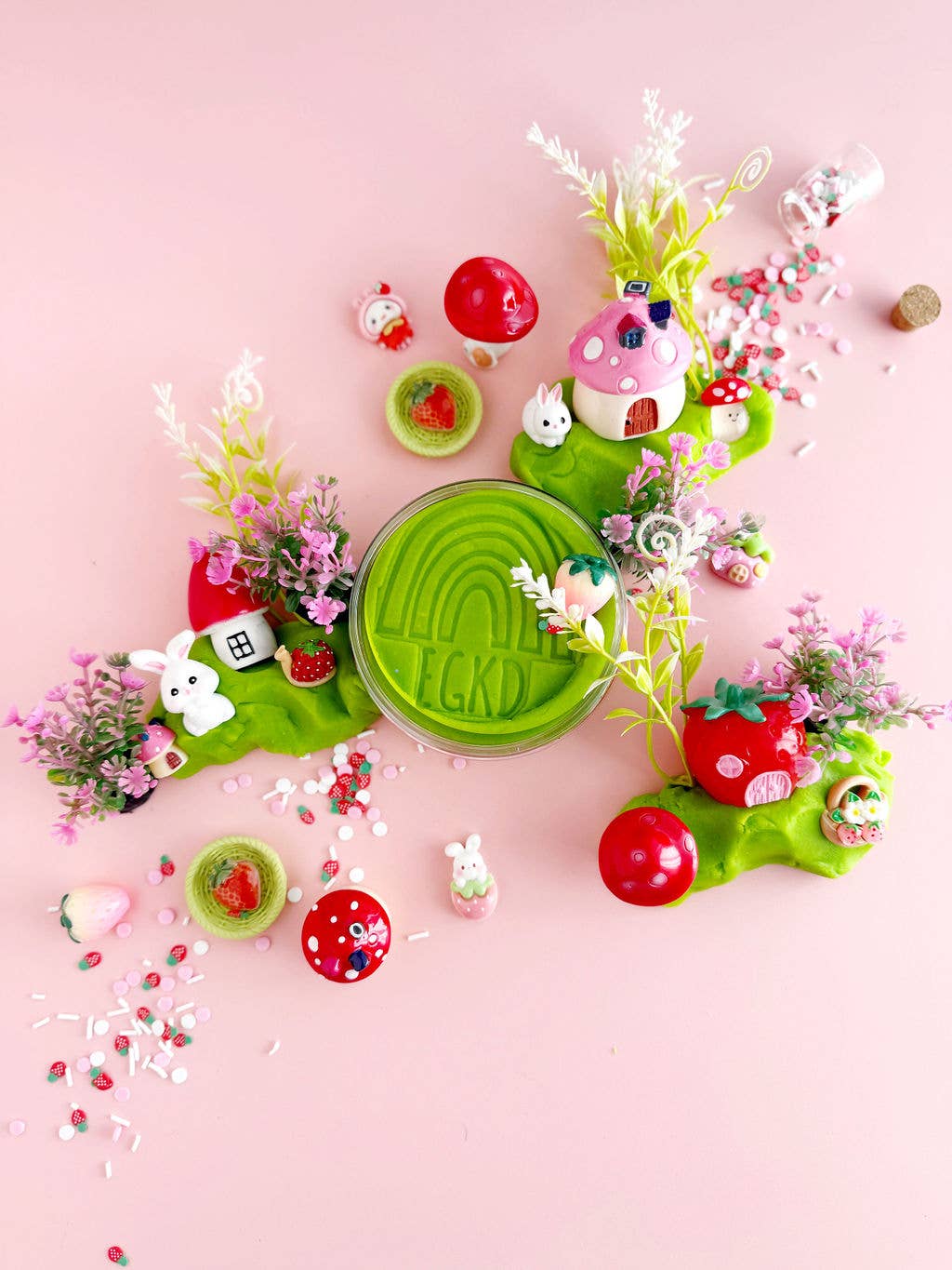 Earth Grown KidDoughs (KidDoughs by EGKD) - Bunny Berry Village KidDough Play Kit
