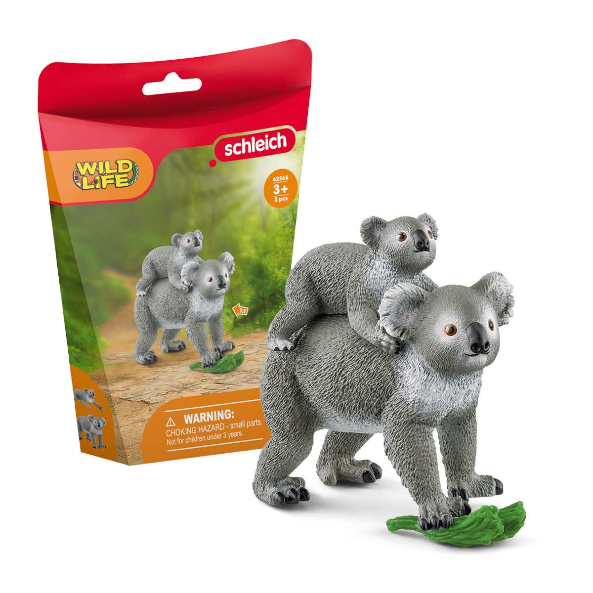 Schleich - Koala Mother With Baby Wild Animals Playset