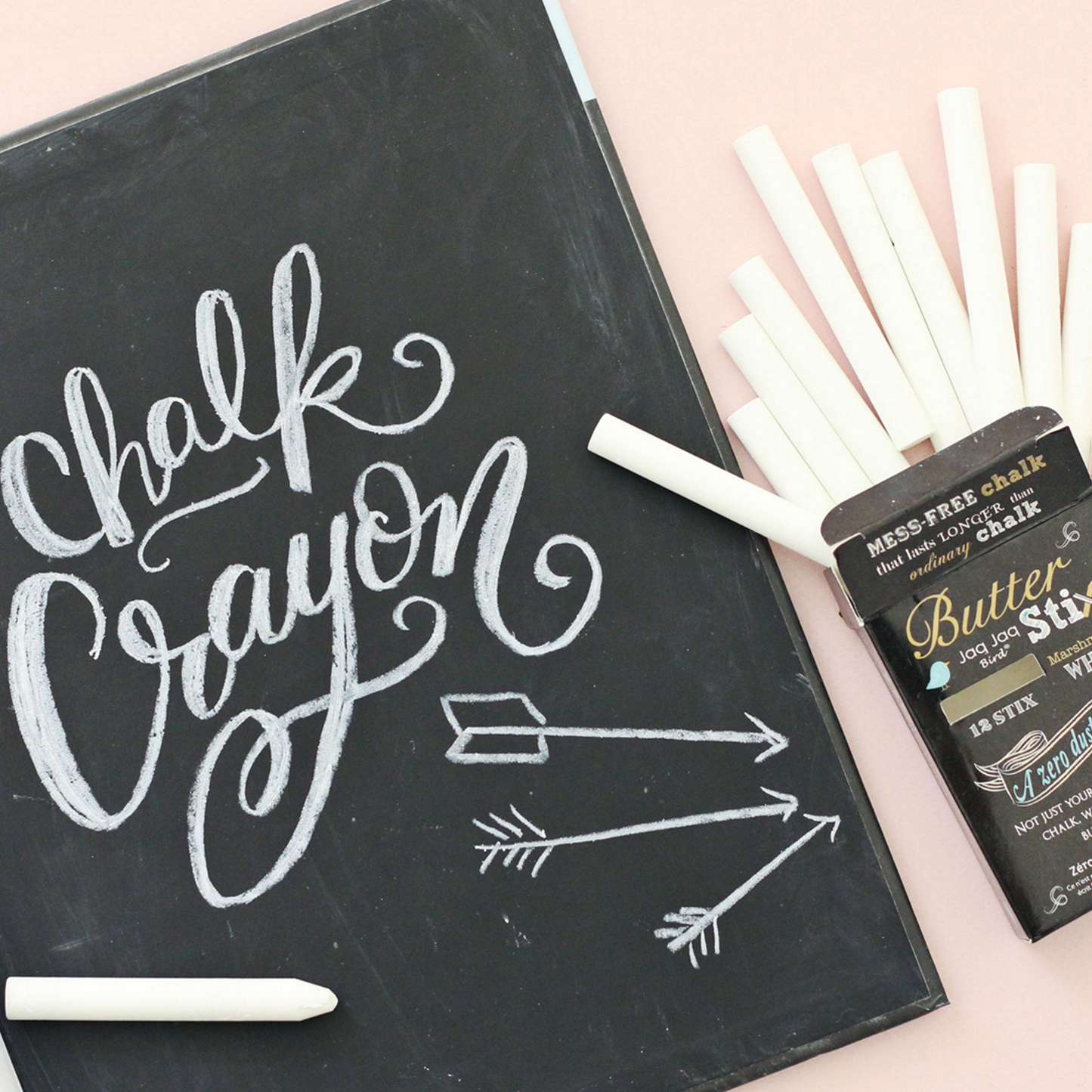 Jaq Jaq Bird - ButterStix® Dustless Cream Chalk,Christmas Stocking Stuffer