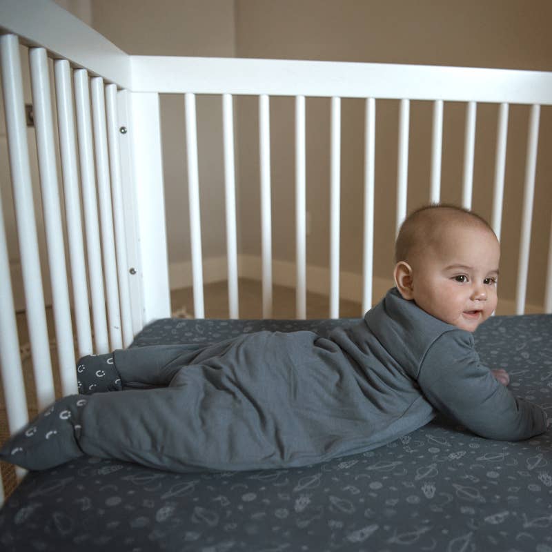 gunamuna - FW25 LONG SLEEVE FOOTIE SLEEP BAG: Mini Floral / 18-36M / 2.5