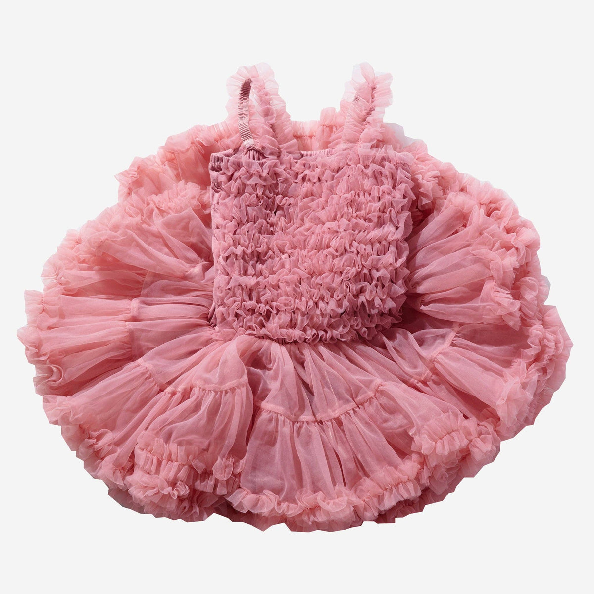 Petite Hailey - Tutu Ombre Dress: Ivory / 1-2