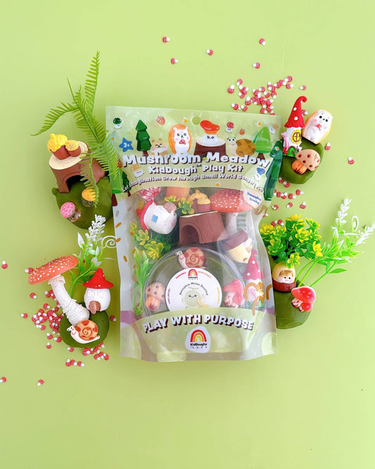 Earth Grown KidDoughs (KidDoughs by EGKD) - Mushroom Meadow KidDough Play Kit
