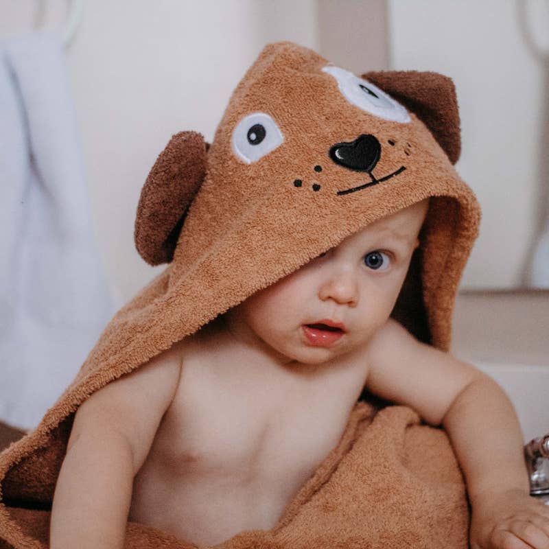 Yikes Twins - Dog hooded towel for toddlers ages 2 to 8 years old