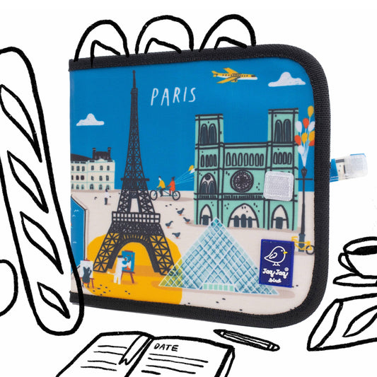 Jaq Jaq Bird - Paris Dry and Wet Wipe Activity Book