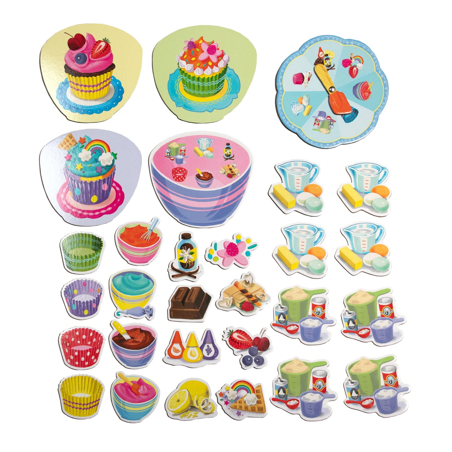 eeBoo - Cupcake Shaped Spinner Game