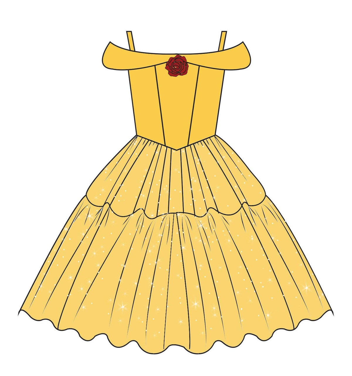 Joy Costumes by Teresita Orillac - The Enchanted Rose Princess Dress: XS (2-3years)