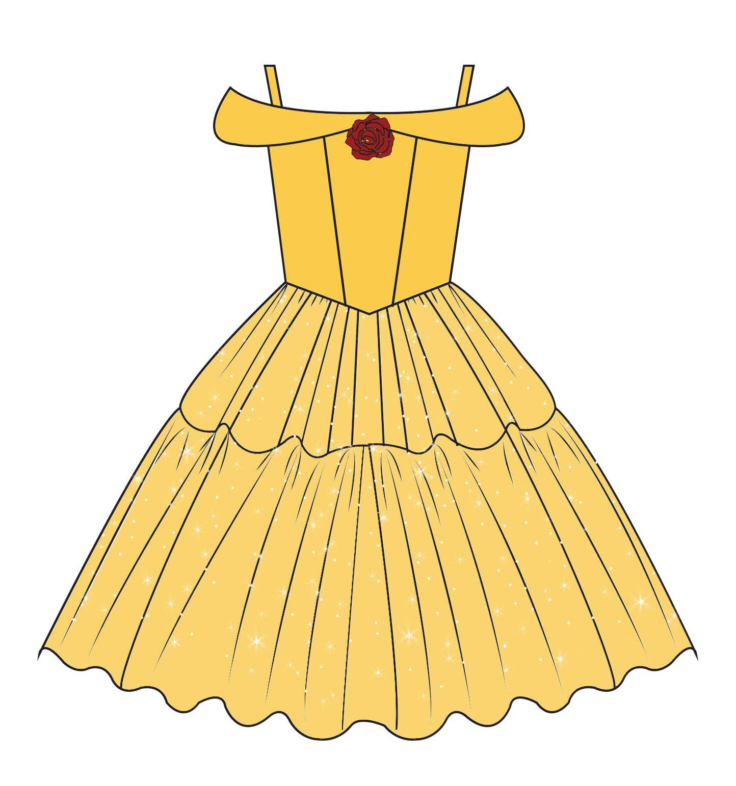 Joy Costumes by Teresita Orillac - The Enchanted Rose Princess Dress: XS (2-3years)