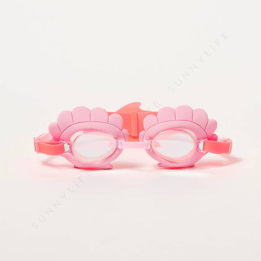 Sunnylife - Melody the Mermaid Mini Swim Goggles Neon Strawberry