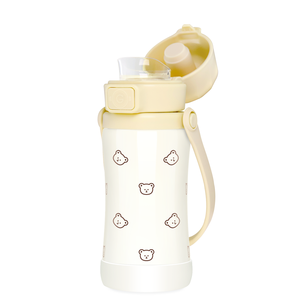 zezebaebae (Grosmimi and Cha&Mom) - Grosmimi Stainless Steel Tumbler - 10oz (300ml): Olive Pistachio