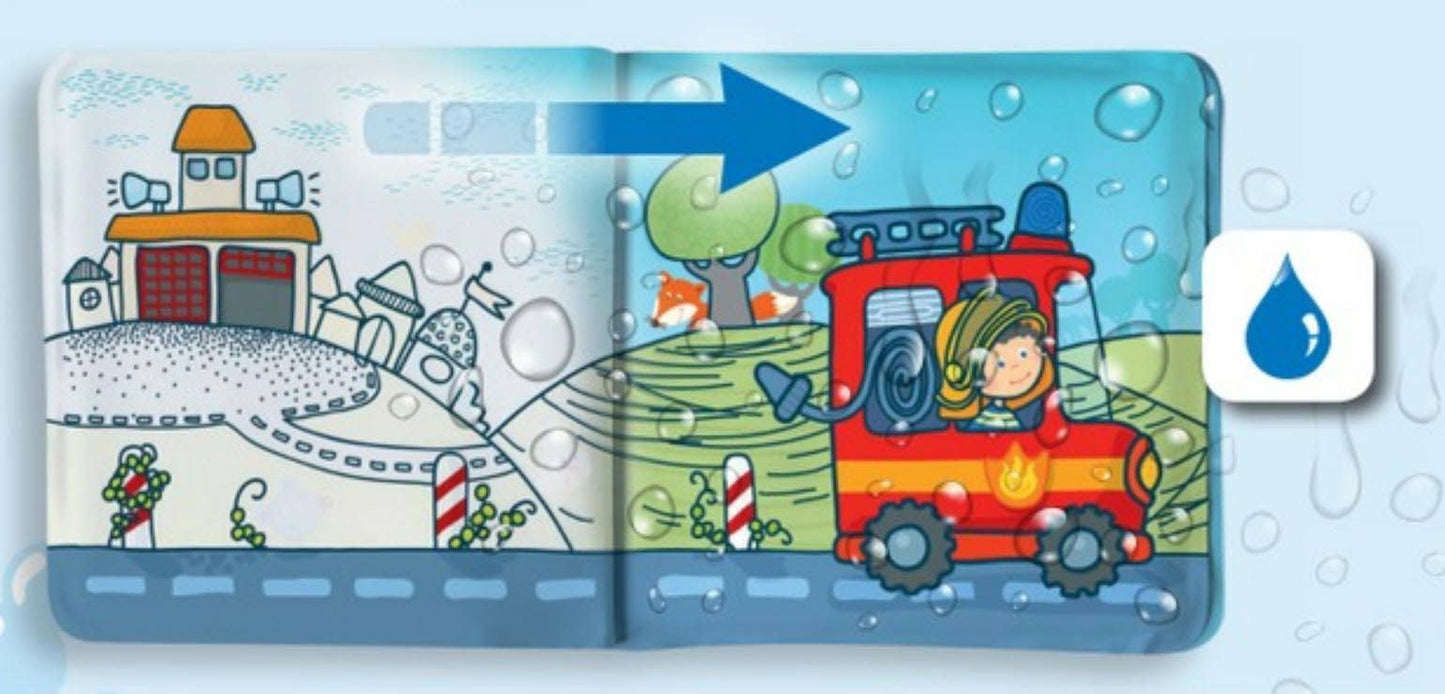HABA USA - Fire Brigade Magic Color Changing Bath Book