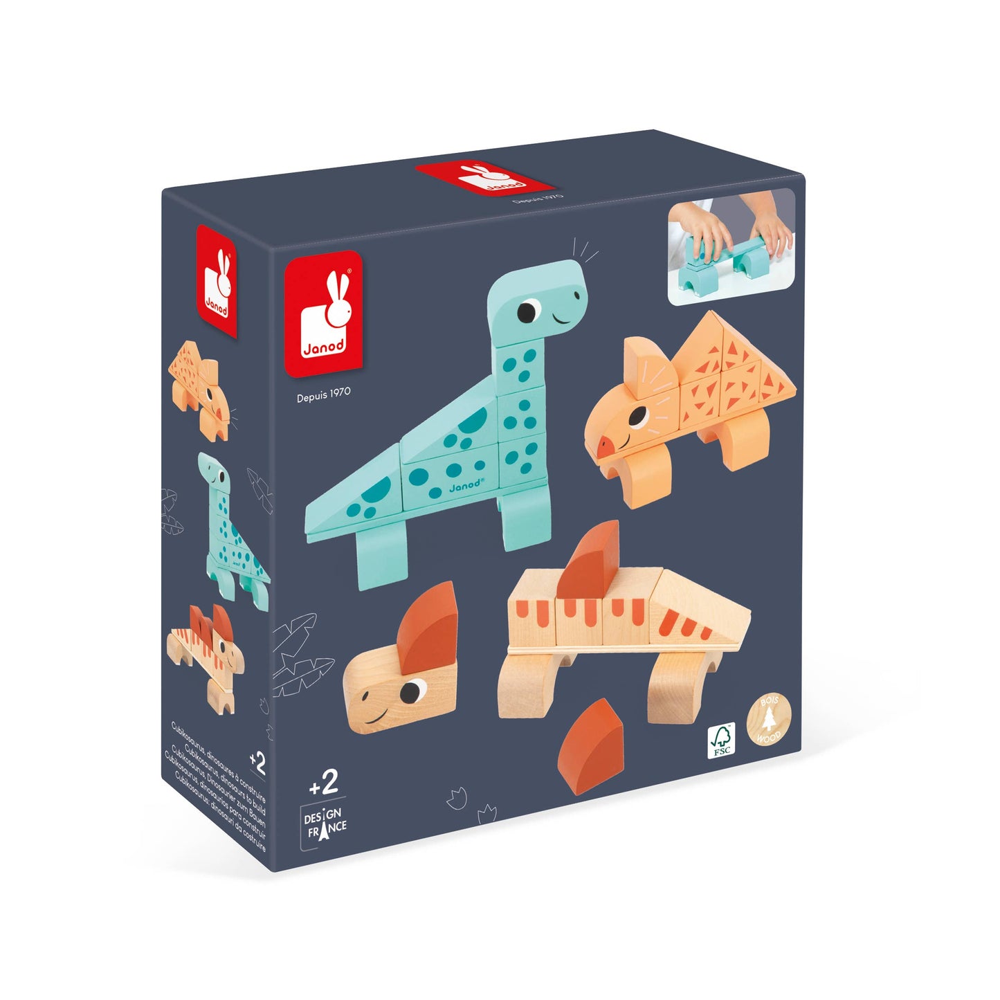 Janod - Dino | Cubikosaurus | Dinosaurs to Build | Early development