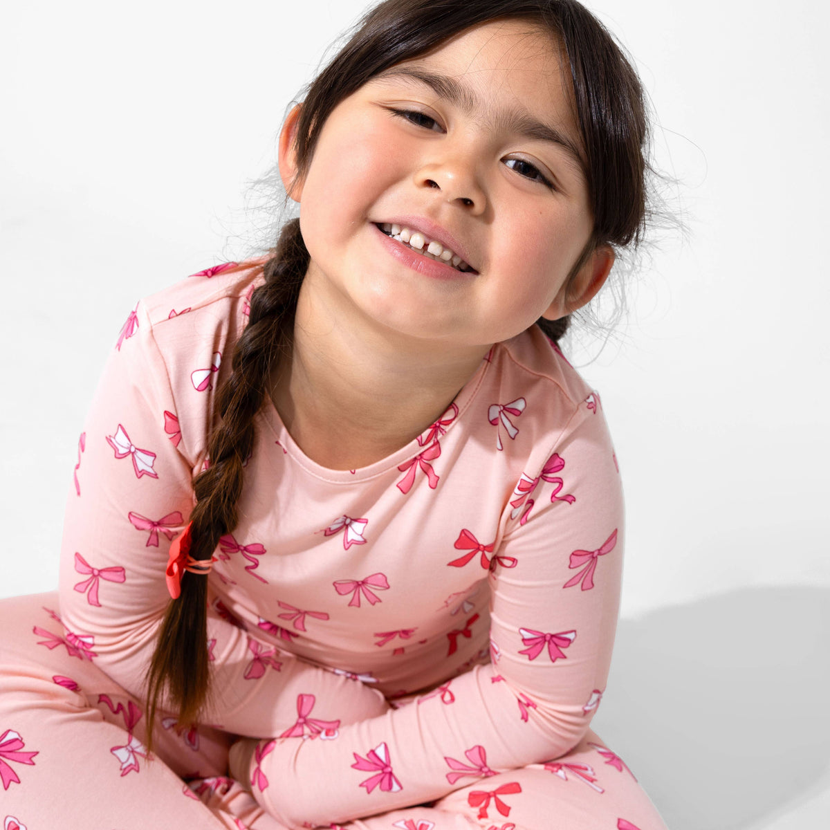 Bellabu Bear - Take A Bow Bamboo Kids Pajamas: 3T