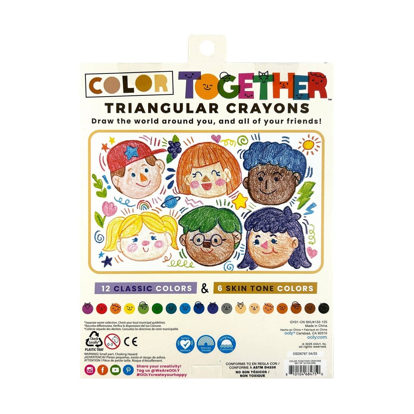 OOLY - Color Together: Crayons (Set of 18)